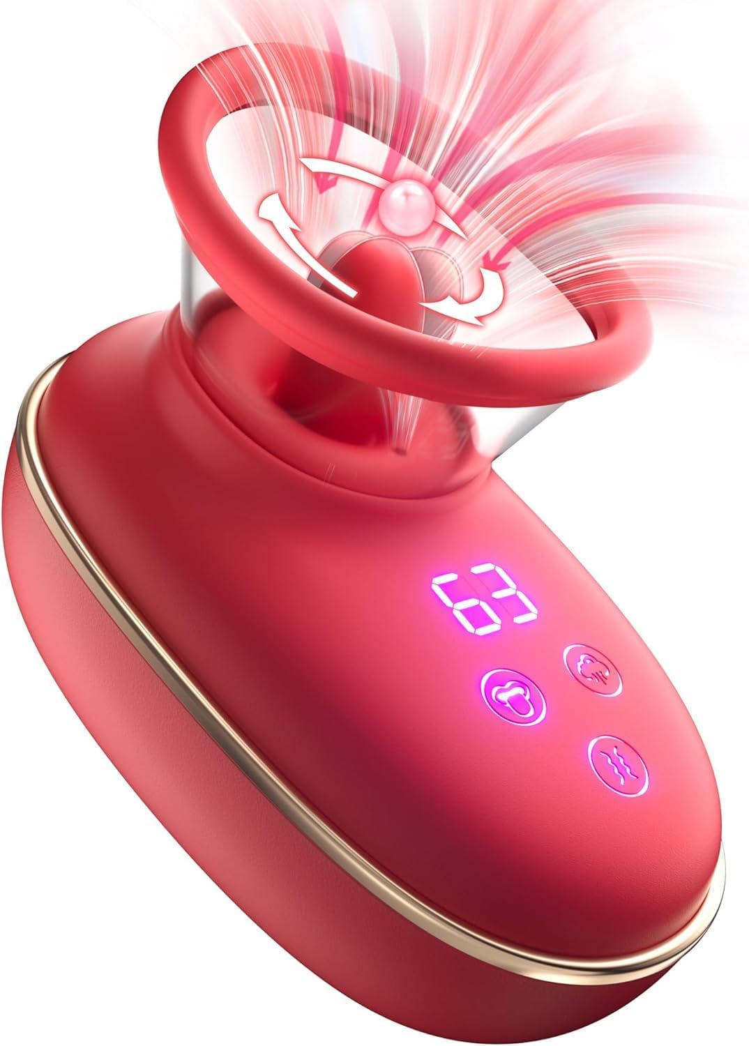 Vibrador con ventosa