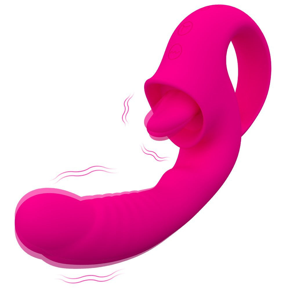 Vibrador con lengua