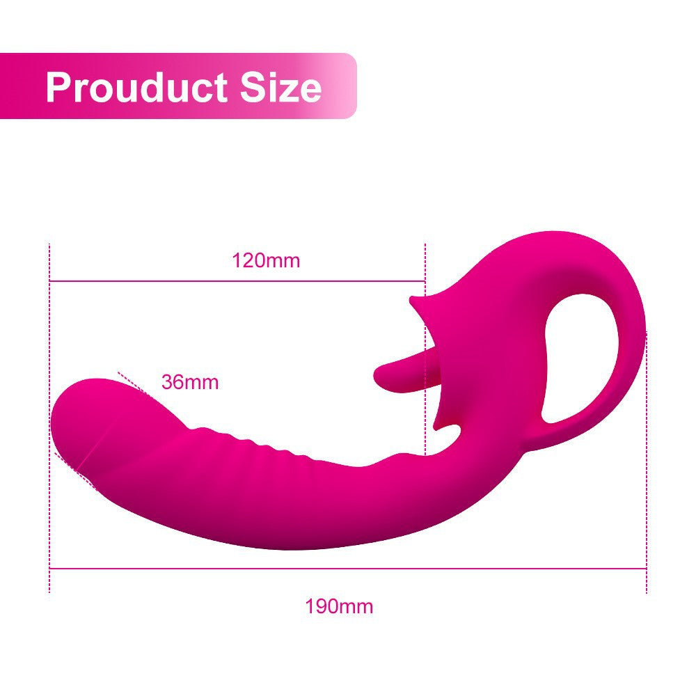 Vibrador con lengua
