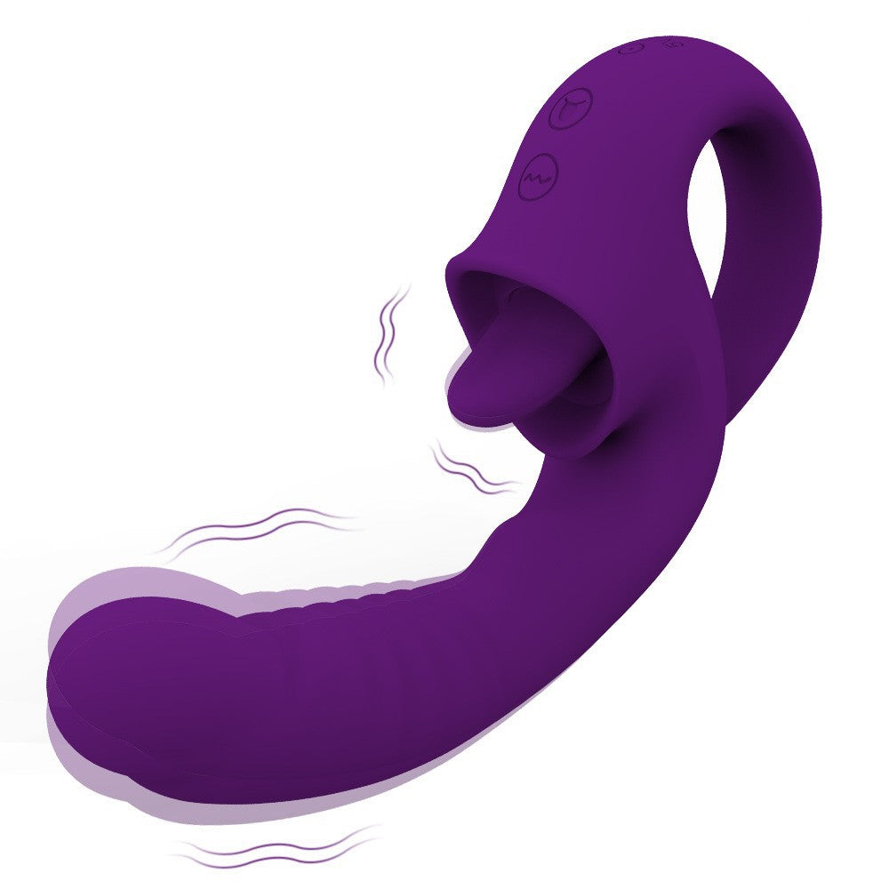 Vibrador con lengua