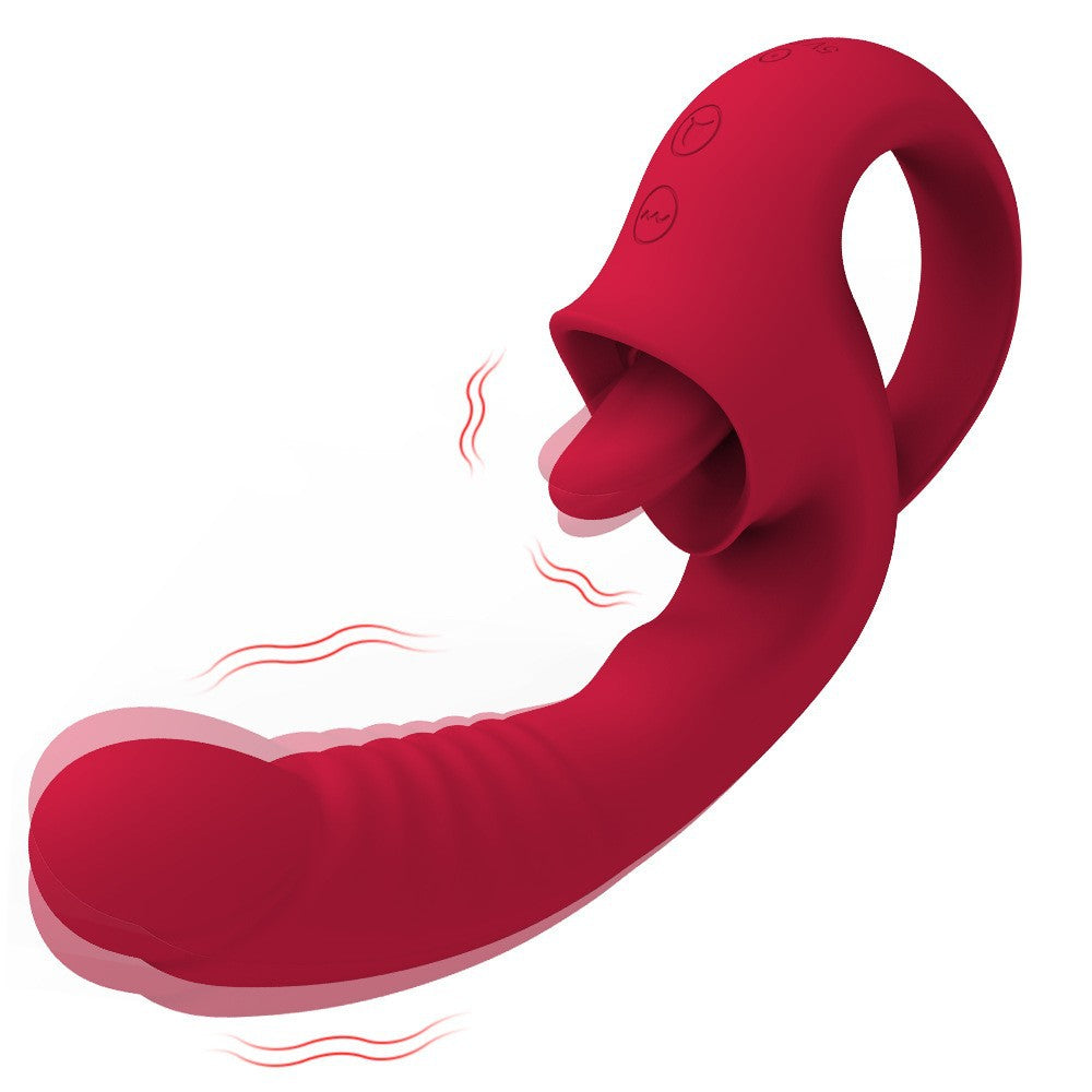 Vibrador con lengua